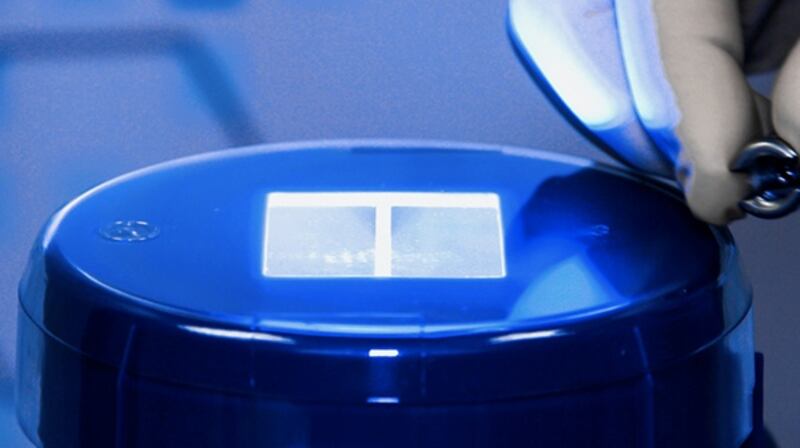 One of SteriTrack’s  products is a QR code reader, scanning medical implants in operating theatres.