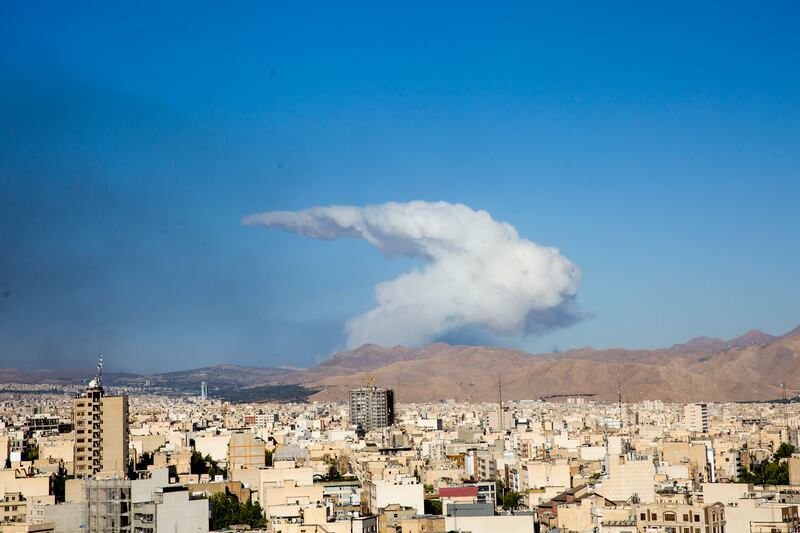An Israeli air strike on Tehran, Iran. Photograph: Arash Khamooshi/ New York Times