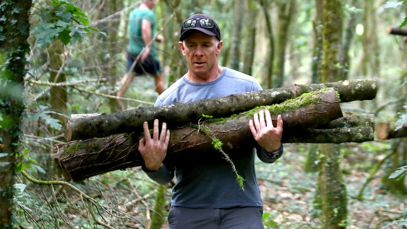 Andy Friend during a team building sesison last summer. Photograph: James Crombie/Inpho
