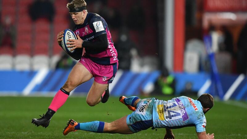 Ollie Thorley: the uncapped Gloucester winger is named in Eddie Jones’s England squad for the game against Ireland. Photograph: Dan Mullan/Getty  Images