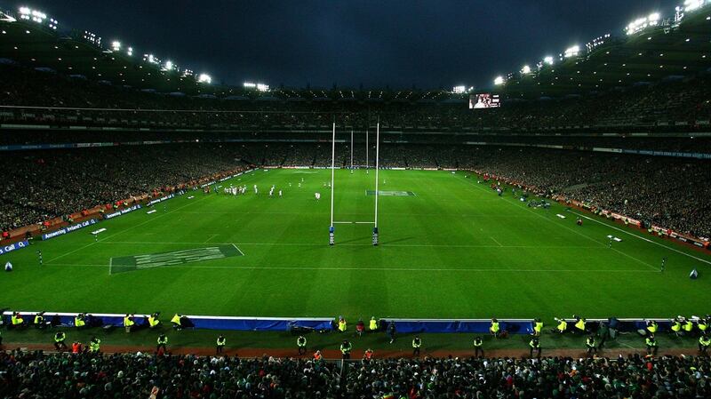 The Ireland v England game viewed from Hill 16. Photograph: Billy Stickland/Inpho