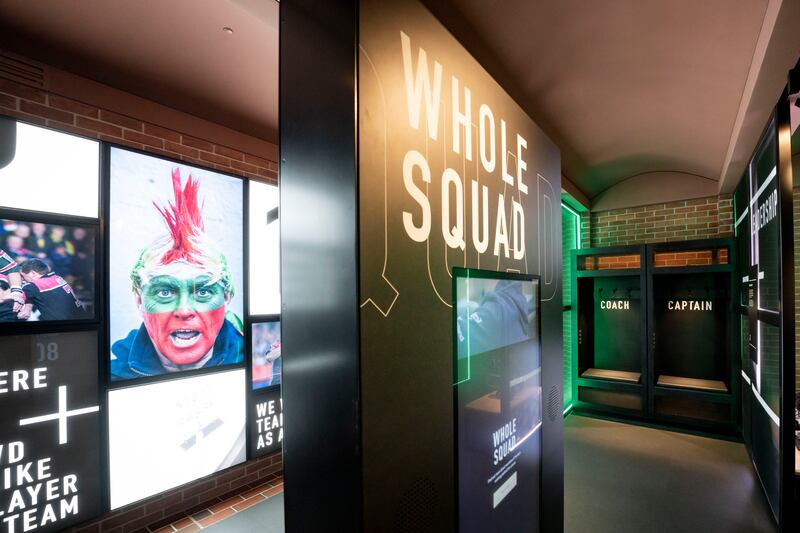 The International Rugby Experience: Designed by Event, the organisation behind the Titanic Exhibition in Belfast, about 100,000 people are expected through the doors in the first year. Photograph: Don Moloney