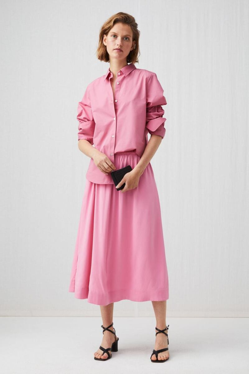 Satin skirt, €69, Arket