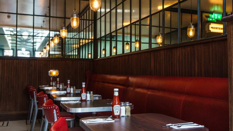 There are five tables for two at the back of the diner that will be popular with customers