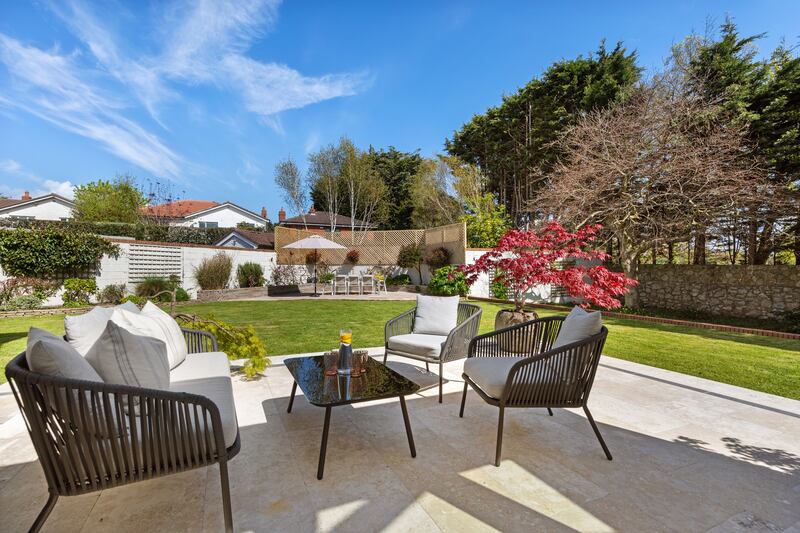 Back garden and patio