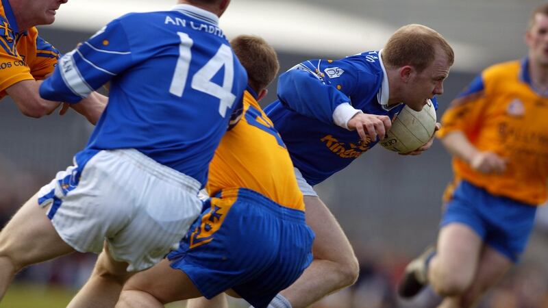 Mickey Graham in action during his playing days for Cavan in 2002. Photograph: Tom Honan/Inpho