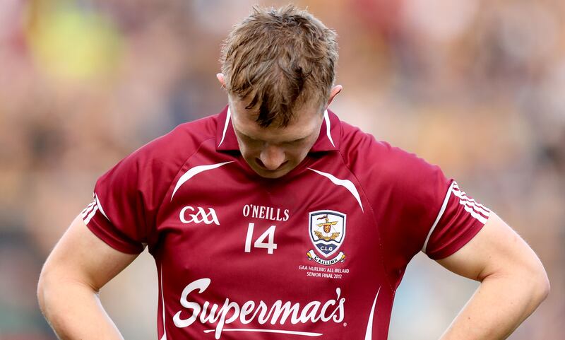Galway's Joe Canning dejected after losing to Kilkenny in 2012. File photograph: James Crombie/Inpho