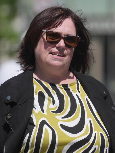 Ann Travers, whose sister was murdered by the IRA, gave evidence at the High Court in Dublin, where former Sinn Féin president Gerry Adams suing the BBC. Photograph: Brian Lawless/ PA Wire