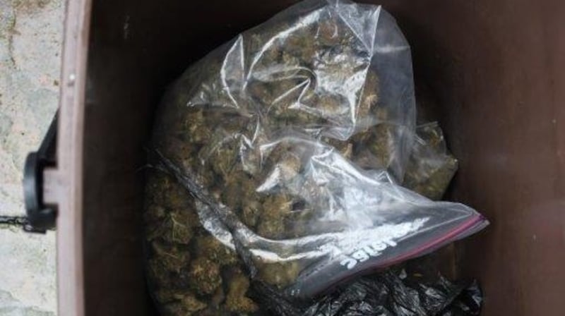 Cannabis herb seized at a residence in Ballinamore, Co Leitrim, on Saturday. Photograph: Garda Press Office