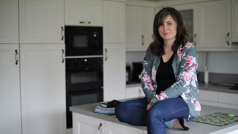 Kate McEvoy  in her parents home in Ballsbridge, Dublin. Photograph: Aidan Crawley