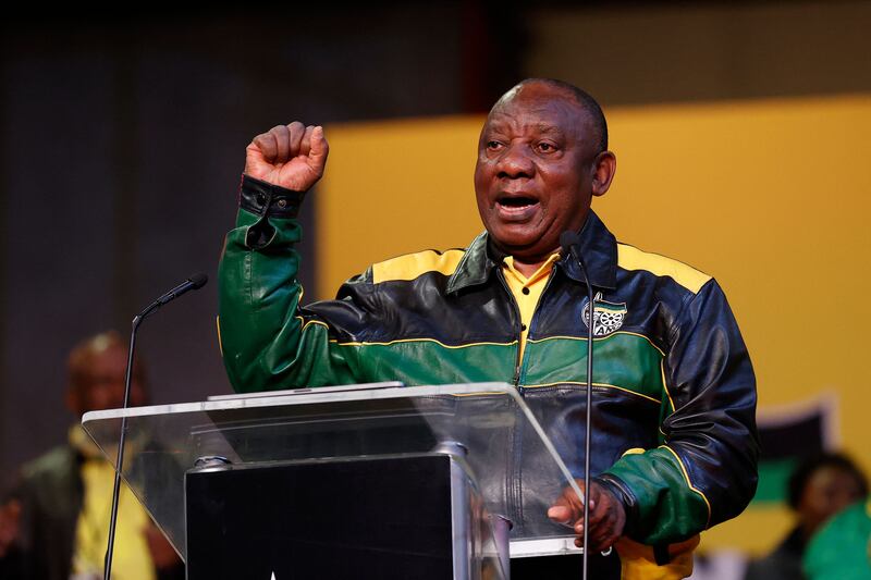 South Africa's president, Cyril Ramaphosa: His election as ANC leader in December 2017, and as South Africa’s president in 2019, was rooted in promises to tackle public sector corruption and revive the country’s dwindling economic fortunes. Photograph: Phill Magakoe