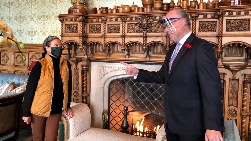 Head of marketing  Paula Carroll and general manager Niall Rochford in conversation.