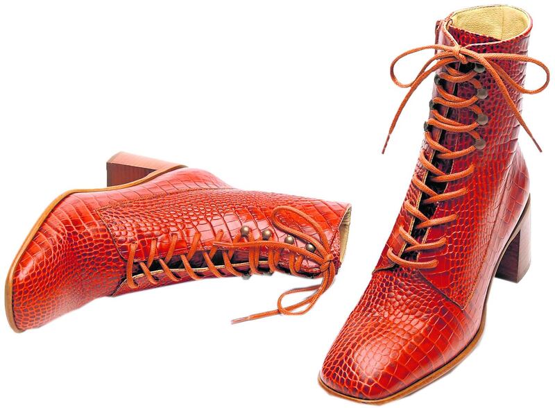 Emma burnt-orange leather lace-ups by Miista, €190 at miista.com