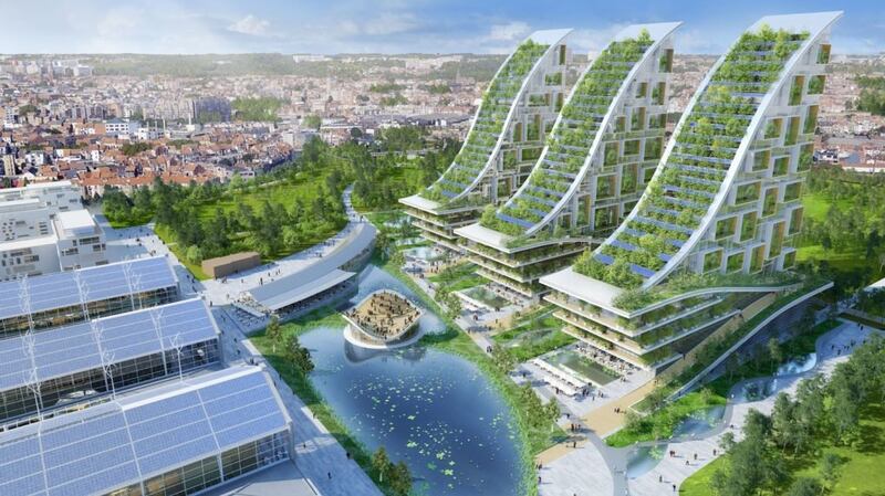 Designer Vincent Callebaut envisages an amazing green face-lift to the century-old warehouses at Belgium’s former industrial sites