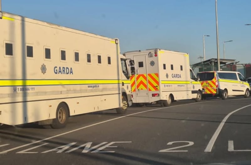The deportation operation which saw 39 people returned to Georgia on April 30th. Photograph: An Garda Síochána