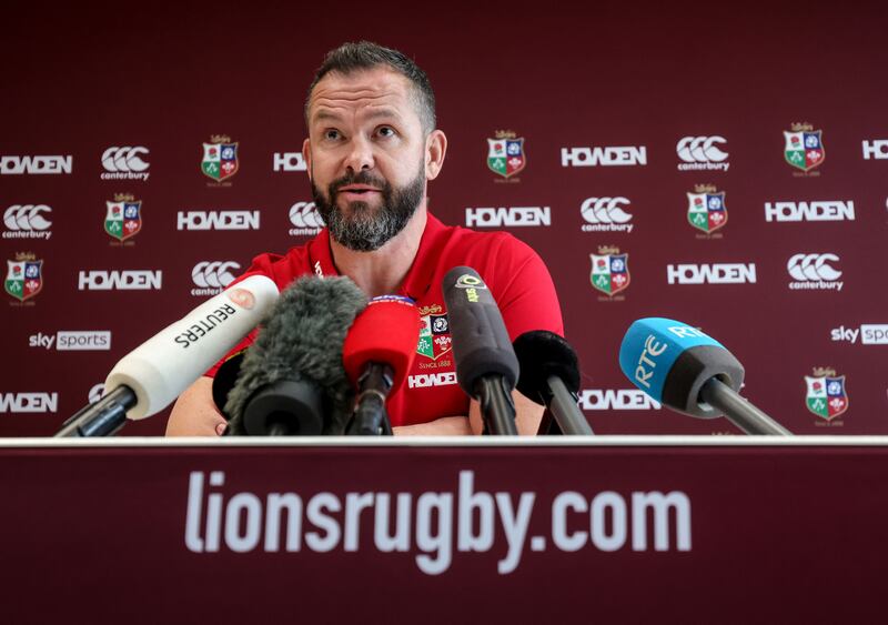 Andy Farrell will serve as head coach of the British & Irish Lions for their 2025 Tour to Australia. Photograph: Dan Sheridan/Inpho