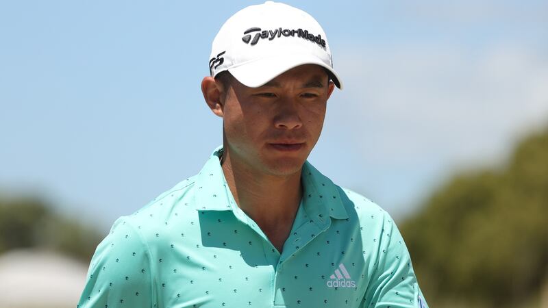 Collin Morikawa. Photograph:  Patrick Smith/Getty Images