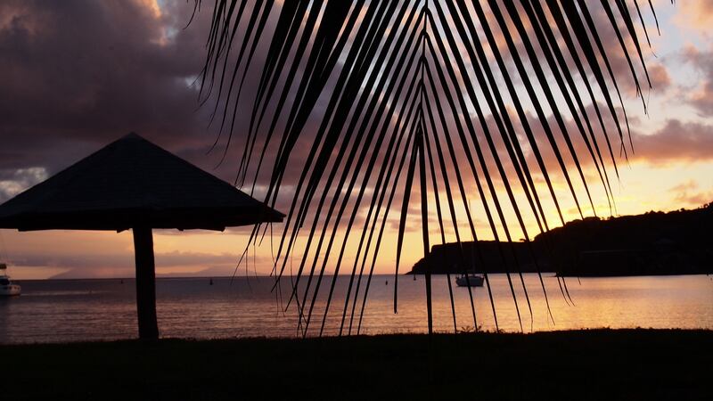A view I’ll miss, across to Montserrat from the beach in front of my house.