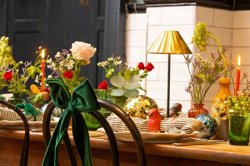 Christmas dinner table. Photograph: Patrick Browne