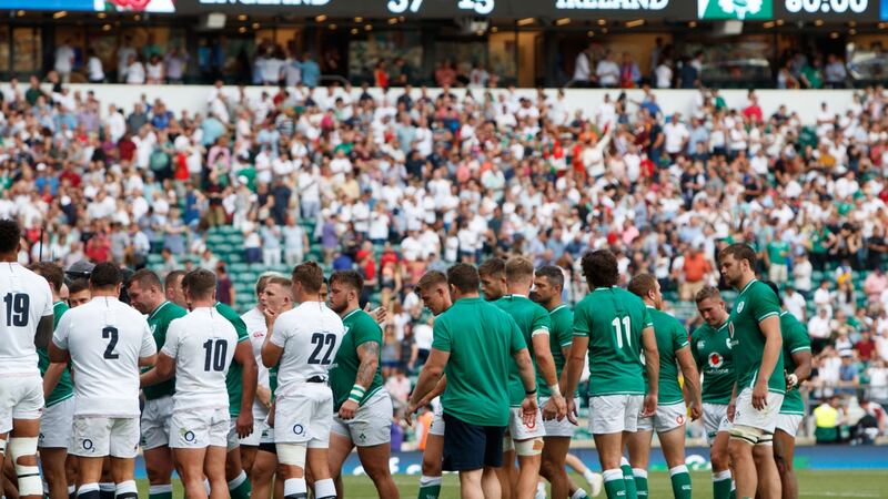 Ireland’s last appearance at Twickenham was a 57-15 defeat ahead of the Rugby World Cup. Photograph: James Crombie/Inpho