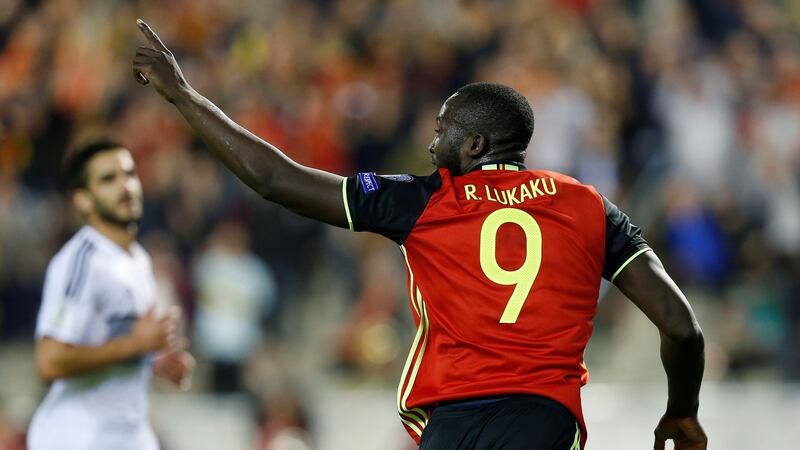 Romelu Lukaku was on target again as Belgium beat Cyprus 4-0. Photograph: Francois Lenoir/Reuters