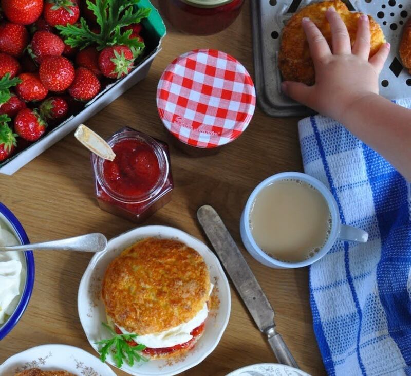 Strawberries and shortcakes