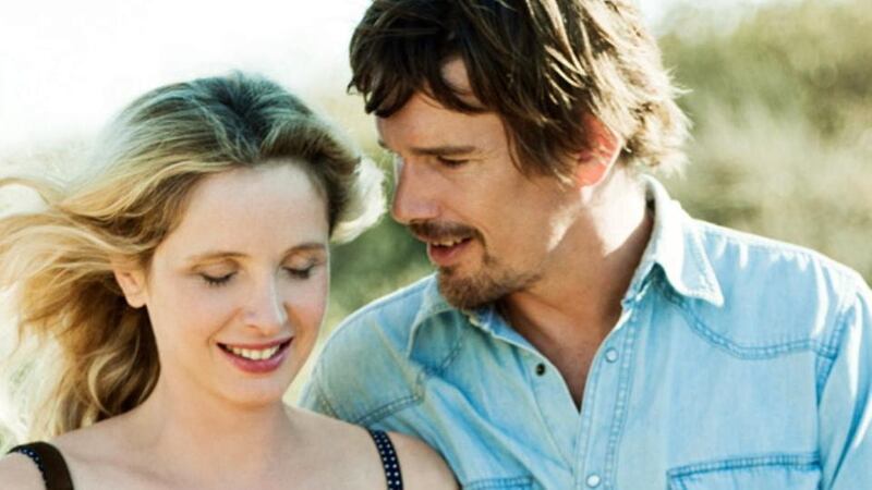 Julie Deply and Ethan Hawke in Before Sunrise;