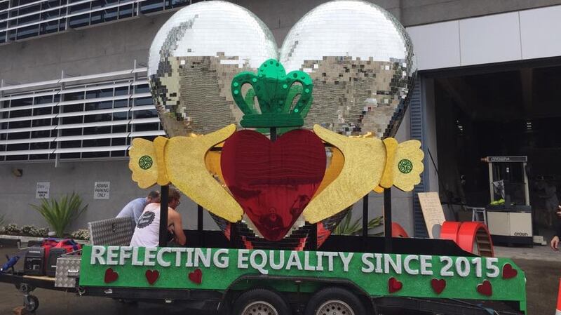 ‘Reflecting Equality Since 2015’: Sydney Queer Irish float in the 2017 Mardi Gras