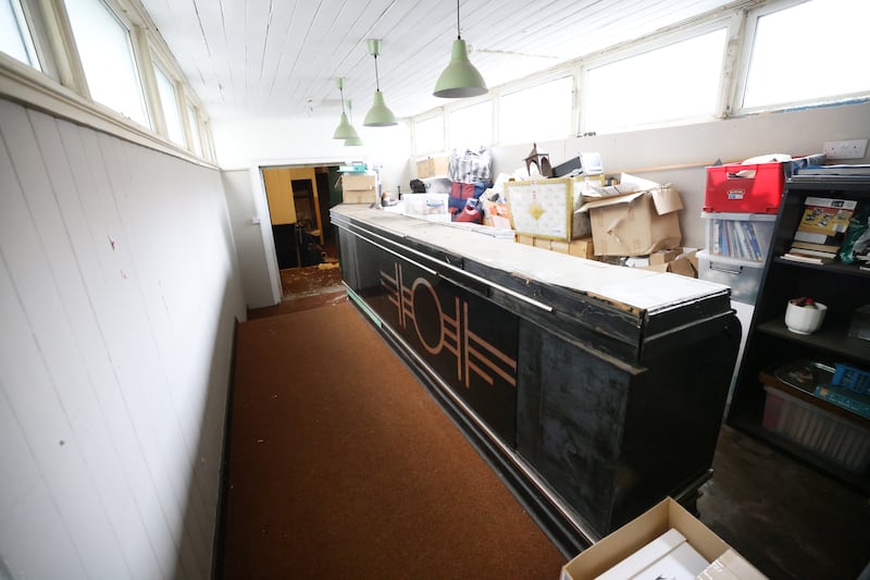 Old counter where ice-cream was served on the first floor of the house on O'Connell Street Lower Dublin. Photograph: Bryan O’Brien/The Irish Times