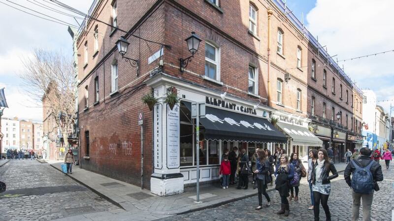 Elephant & Castle restaurant is the best known of the tenants in the block which  runs along three sides of Crampton Buildings