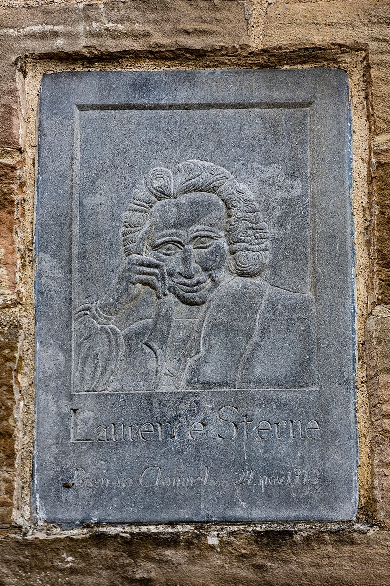 The Laurence Stern plaque, on Clonmel's West Gate. Photograph: John D Kelly