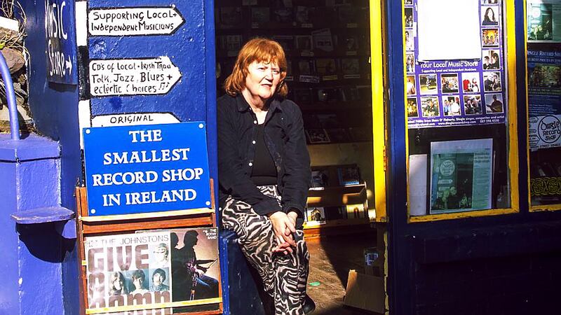 Dingle Record Shop owner Mazz O'Flaherty. Photograph: Mossy Donegan