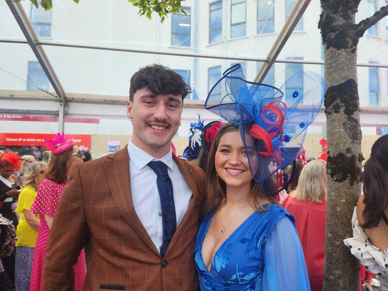 Craig Devenny and Ruby O’Reilly Duff, who met at the Galway Races three years ago. Photograph: Niamh Browne/The Irish Times