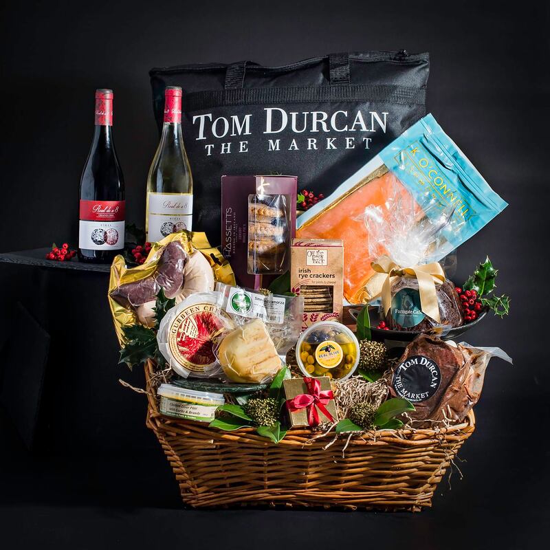 Tom Durcan’s spiced beef is included in this Taste of the Market hamper showcasing goods from the English Market in Cork.