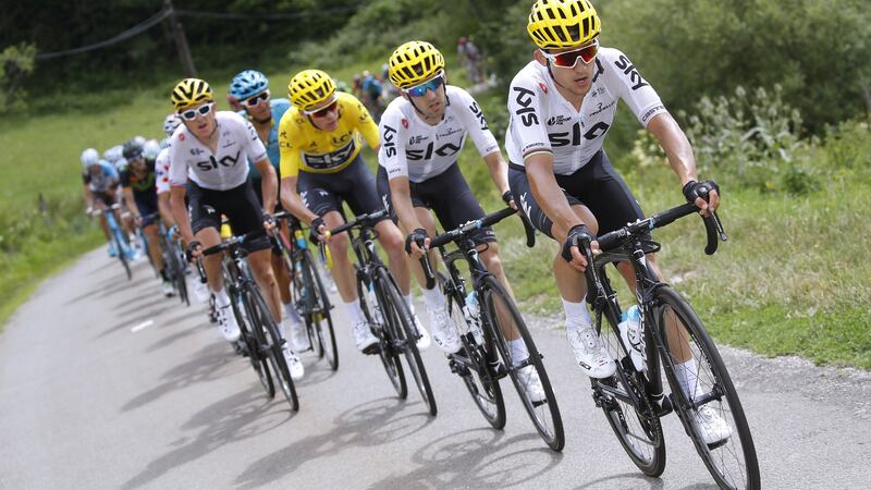 Team Sky worked really well together during stage eight. Photo: Getty Images