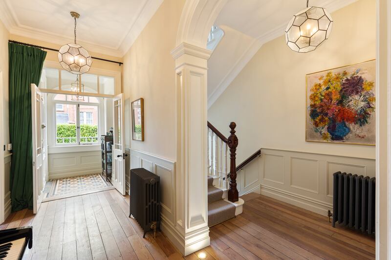 As the entrance lies to the side, the property has two hallways