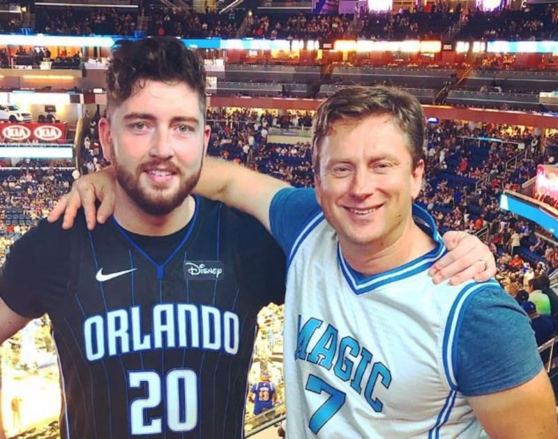 Nutribrand chief executive Gareth Sheridan with chairman Sergei Melnik. Photograph: Instagram