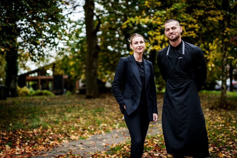 Chef owner Danny Africano and restaurant manager Molly Keane at Lignum in Co Galway. Photograph: Tristan Hutchinson