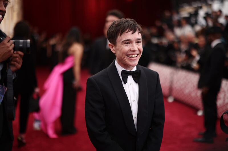 Elliot Page attends the 94th Academy Awards last March, in Hollywood, California. Photograph: Emma McIntyre/Getty