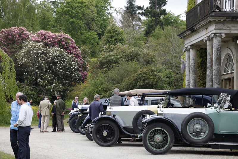 The 20-Ghost Club gather for a chat. Photograph: Nick Bradshaw