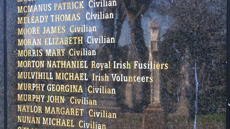 A section of the wall after paint was taken off it. Photograph: Colm Keena