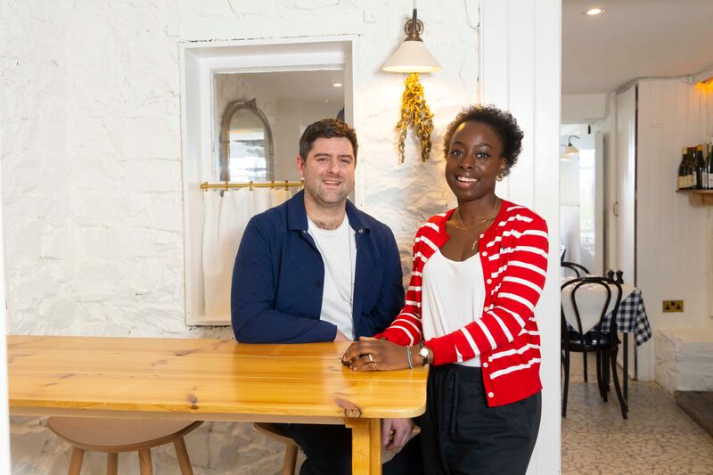 Peter Hogan and Jumoke Akintola, owners of Beach House. Photograph: Patrick Browne