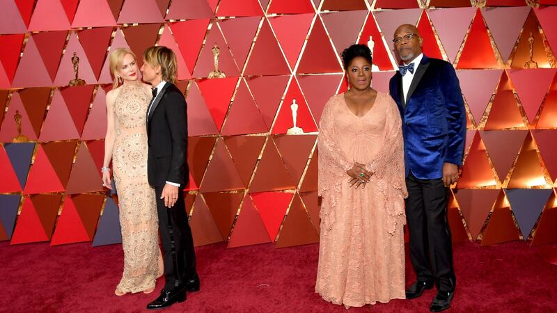 Nicole Kidman, Keith Urban, LaTanya Richardson and Samuel L Jackson. Both Kidman and Jackson stammered when they were children. Photograph: Lester Cohen/WireImage