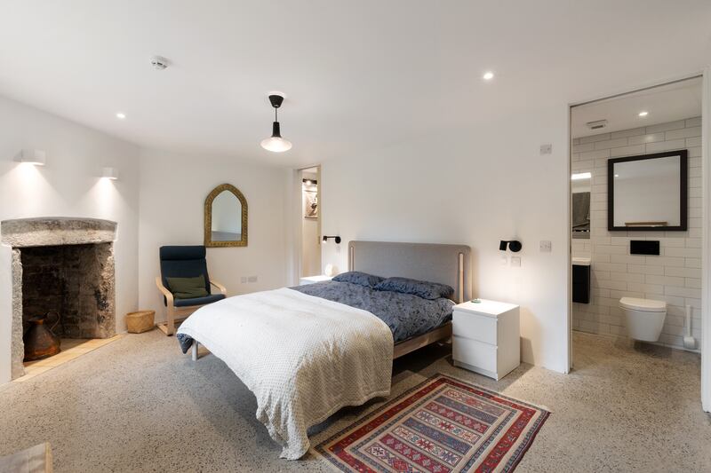 The basement of the property contains a one-bedroom apartment