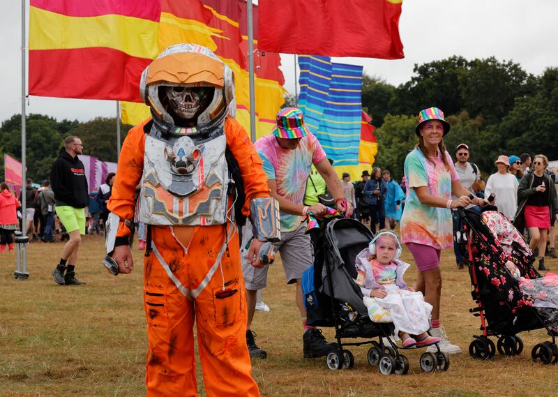 Keith Rankin from Kildare enjoying the second day of the Electric Picnic. Photograph: Alan Betson / The Irish Times

