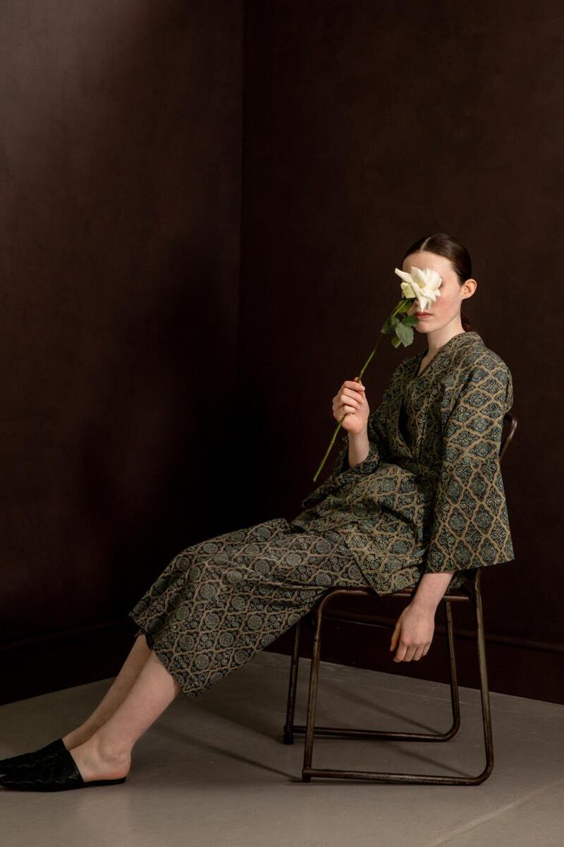 Four Threads cotton kimono top and trousers €320