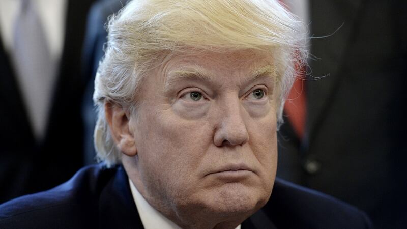 US president Donald Trump: lost in his own echo-chambers of fallacy. Photograph: Olivier Douliery-Pool/Getty Images