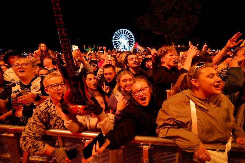 Sam Fender fans at Electric Picnic. Photograph: Alan Betson