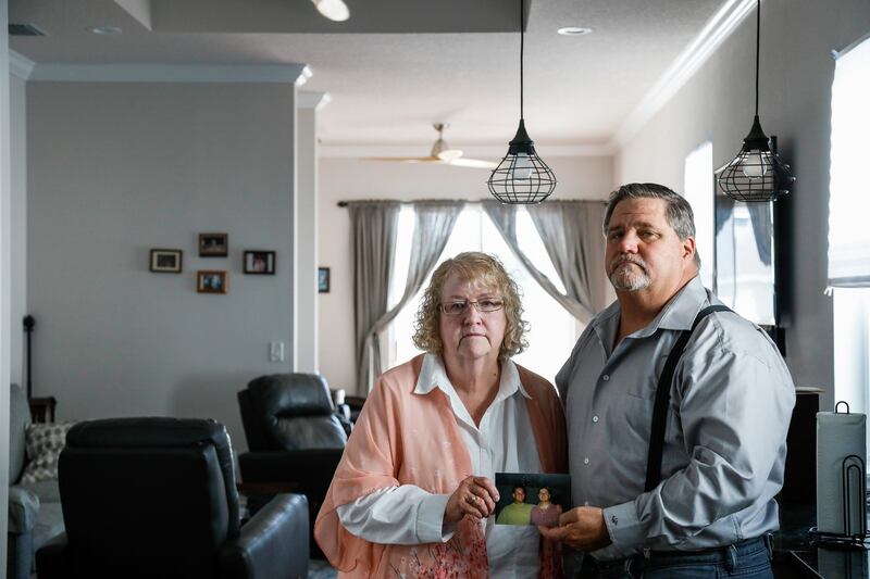 Pamela Lindemann and Larry Weglarz, two of Geoffrey Weglarz’s siblings, who called New York police repeatedly over the course of a week, asking in vain that officers look for their brother. Photograph: Eve Edelheit/New York Times