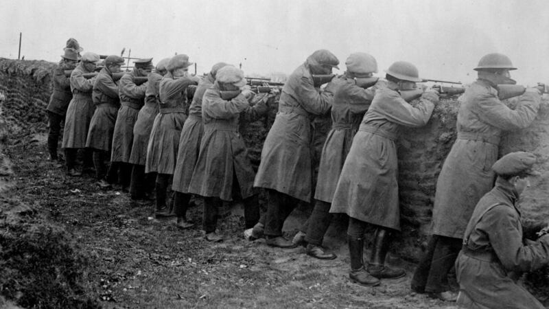 Republican forces entrenched in Co Leitrim during Civil War in July 1922. Photograph: Crowder/Topical Press Agency/Getty Images
